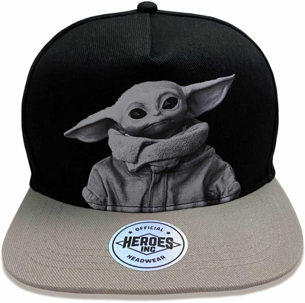 Star Wars Mandalorian - Black And White Photo (Snapback Cap) Cap Black