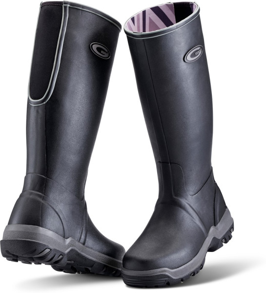 Grubs Damen Gummistiefel Rainline Wellies Black