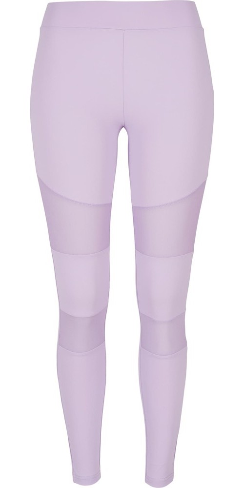 Urban Classics Damen Ladies Tech Mesh Leggings Lilac - Damen