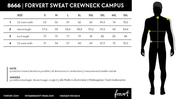 Brandit Forvert Sweat Crewneck Campus 8666