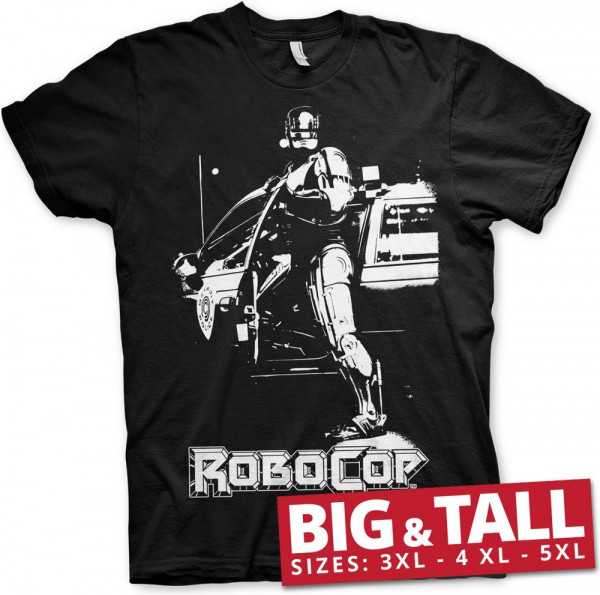 Robocop Poster Big & Tall T-Shirt Black