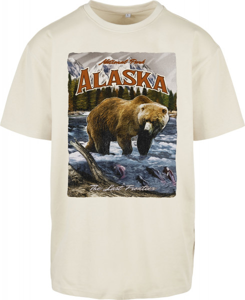 Mister Tee T-Shirt Alaska Vintage Oversize Tee Sand