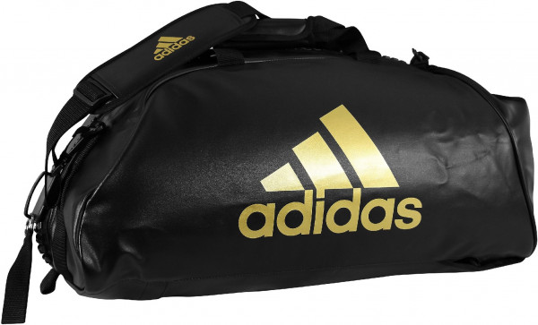 adidas Trainings Sporttasche Combat 2 in 1 Schwarz / Gold-L