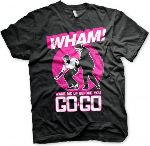 Wham! Wake Me Up Before You Go-Go T-Shirt Black