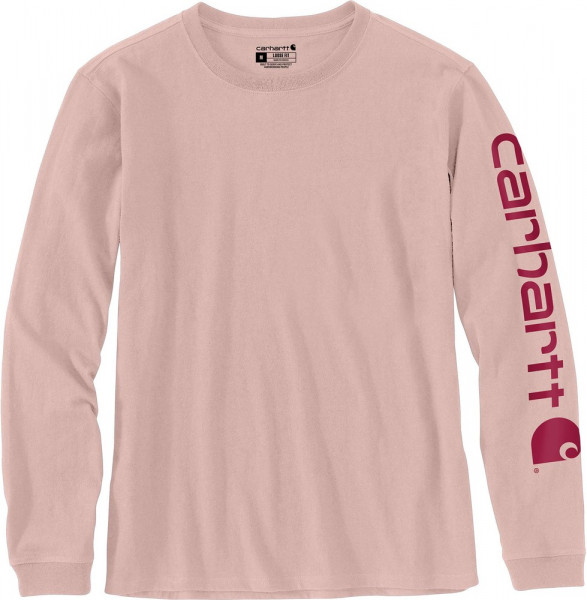 Carhartt Damen Longsleeve Workwear Logo L/S T-Shirt Ash Rose