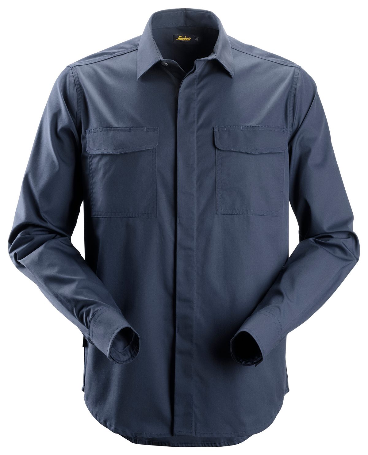 Snickers Service langarm Shirt Blau - Herren / Unisex
