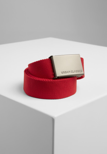 Urban Classics Belt Canvas Belts Red