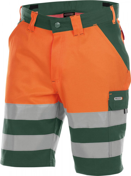 Dassy Warnschutz-Shorts Venna PESCO61 Flaschengrün/Neonorange