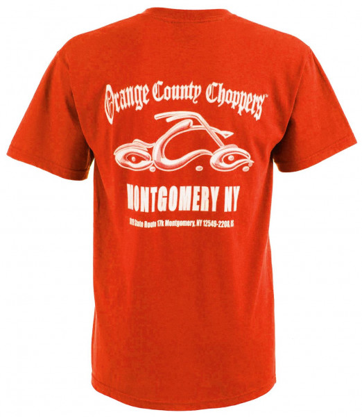 OCC Orange County Choppers T-Shirt Montgomery Arc Logo Red