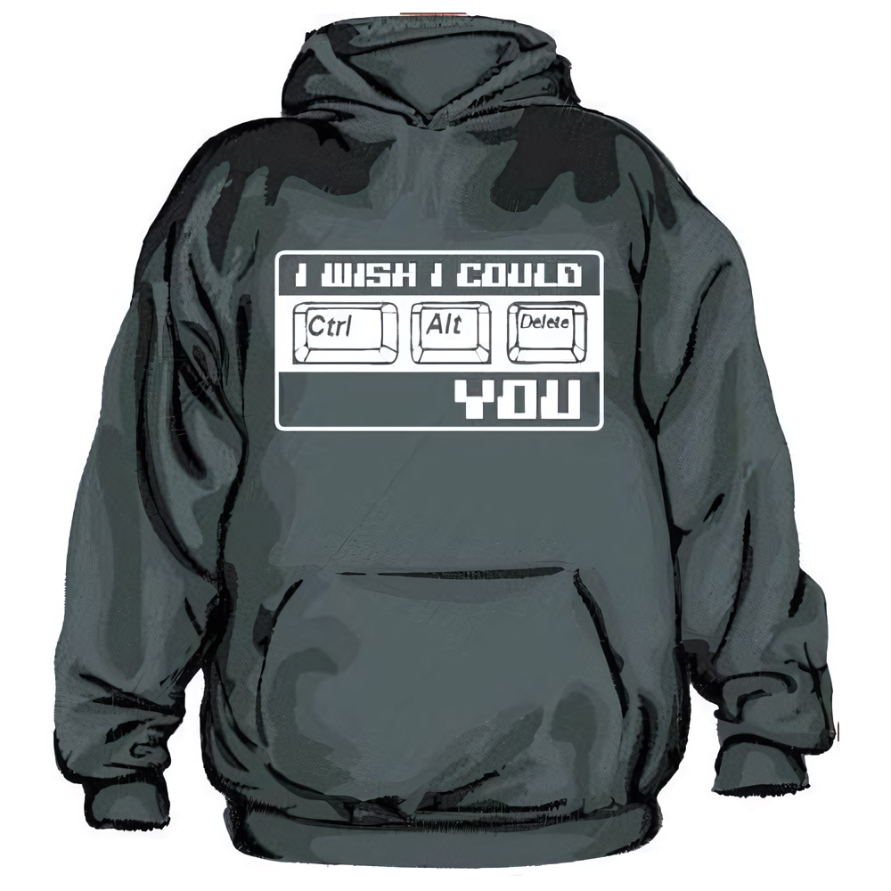 Tokigt I Wish I Could Ctr Alt Del You Hoodie SH-3-12034-H11-6 - Herren / Unisex
