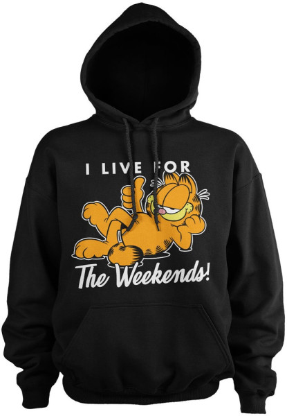Garfield Live For The Weekend Hoodie Black