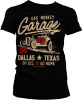 Gas Monkey Garage GMG Go Big Or Go Home Girly Tee Damen T-Shirt Black