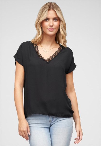 Cloud5ive Damen V-Neck Chiffon Blusen Shirt 22026198