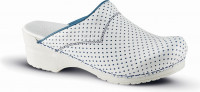Sanita Clogs Damen Sandalen Perfo Blue