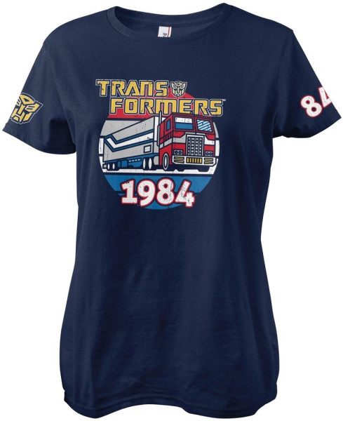 Transformers Optimus Prime Of 1984 Girly Tee Damen T-Shirt Navy