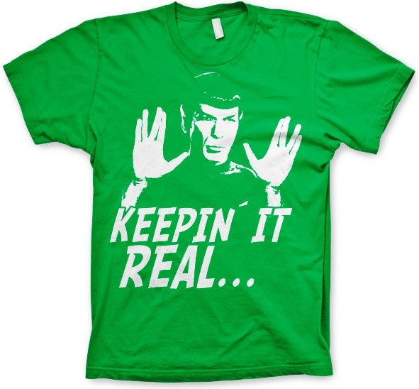 Star Trek Spock Keepin' It Real T-Shirt Green