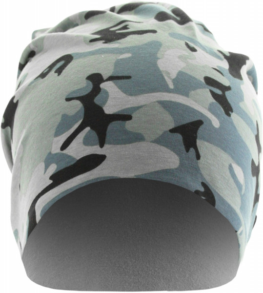 MSTRDS Beanie Printed Jersey Beanie Grey Camouflage/Charcoal