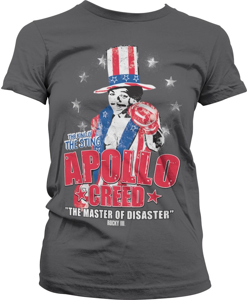 Rocky Apollo Creed Girly Tee Damen T-Shirt Dark-Grau - Damen