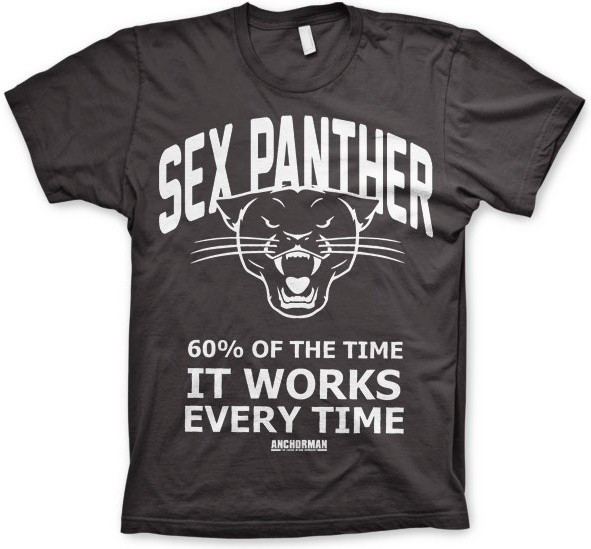 Anchorman Sex Panther T-Shirt Dark-Grey