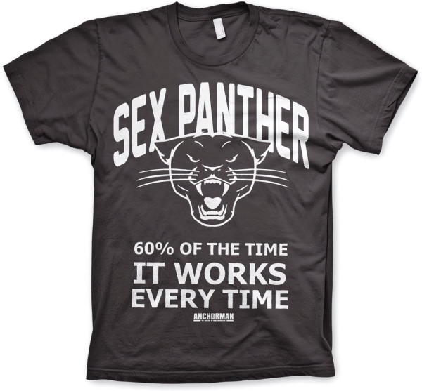 Anchorman Sex Panther T-Shirt Dark-Grey