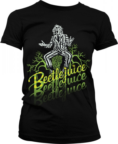 Beetlejuice Girly Tee Damen T-Shirt Black
