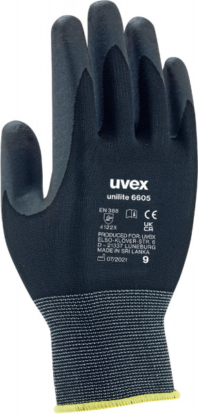 Uvex Schutzhandschuhe Unilite 6605 60573 (60573) 10 Paar