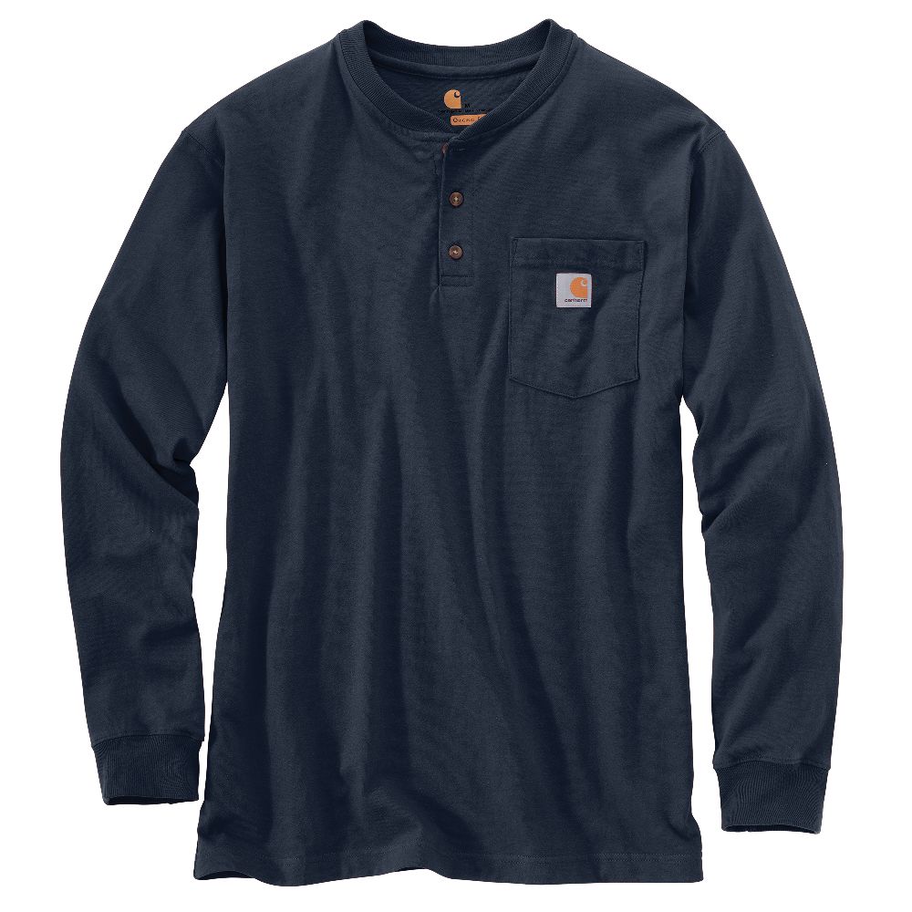 Carhartt Men's Workwear Pocket Long-Sleeve Henley Shirt