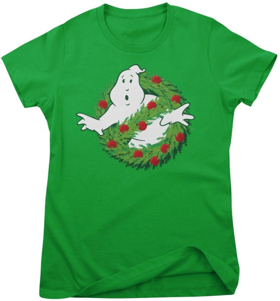Ghostbusters Damen T-Shirt Christmas Logo Girly Tee SP-5-GB016