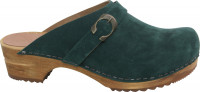 Sanita Damen Offener Clog Wood-Hedi Open Dark Green