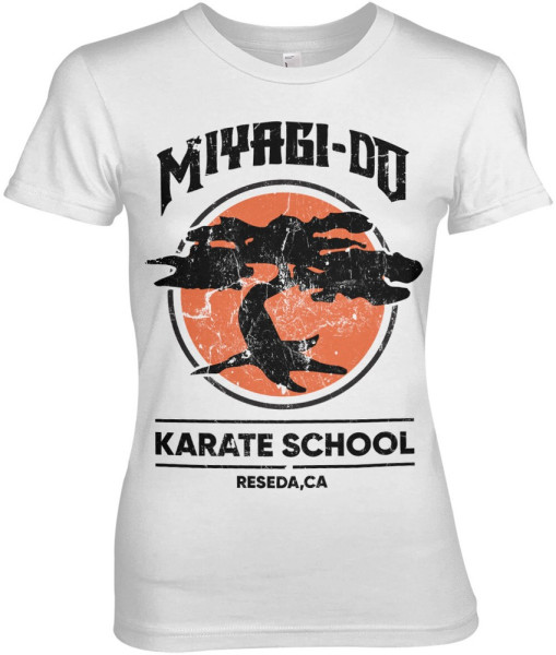 Cobra Kai Miyagi-Do Karate School Girly Tee Damen T-Shirt White