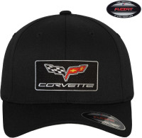 Corvette Cap C6 Patch Flexfit Cap GM-92-CORV9903-CB65 Corvette Cap C6 Patch Flexfit Cap GM-92-CORV9903-CB65
