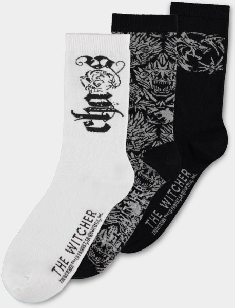 The Witcher - Chaos Magic - Men's Crew Socks (3Pack) II Multicolor