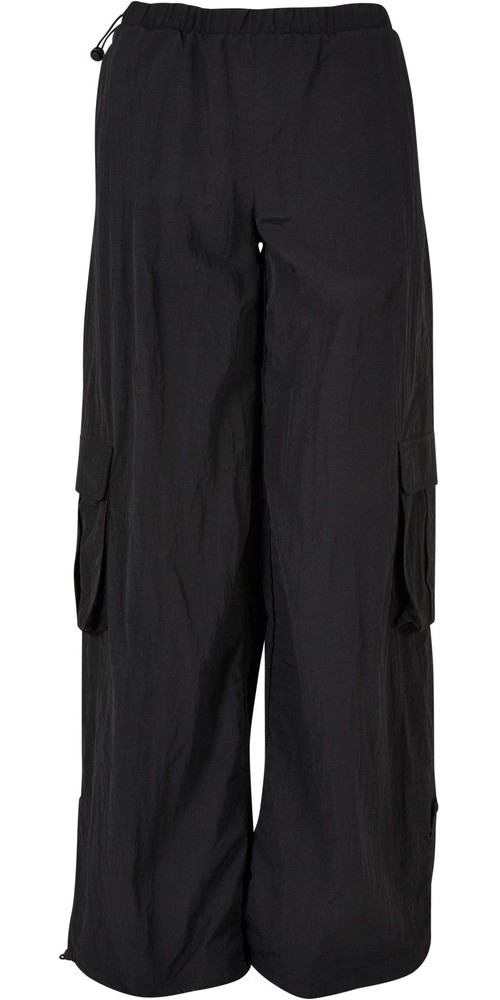 Urban Classics Damen Hose Ladies Wide Crinkle Nylon Cargo Pants - Damen