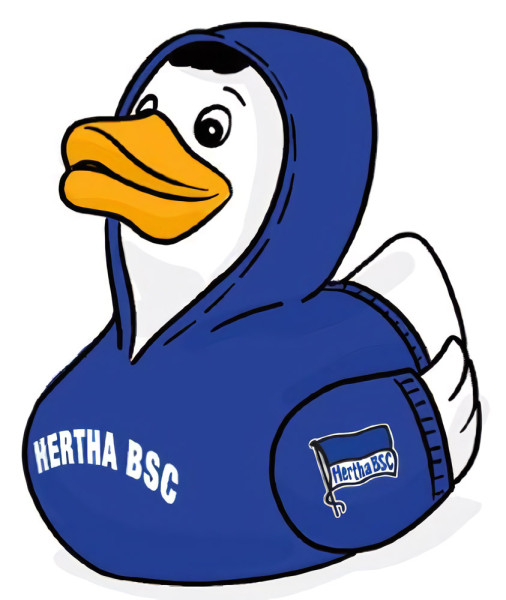 Hertha BSC Kinder Badeente Hoodie Fussball