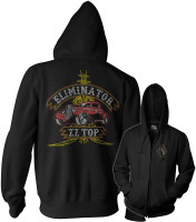 ZZ Top Pinstripe Eliminator 83 Zipped Hoodie ZZ Top Pinstripe Eliminator 83 Zipped Hoodie