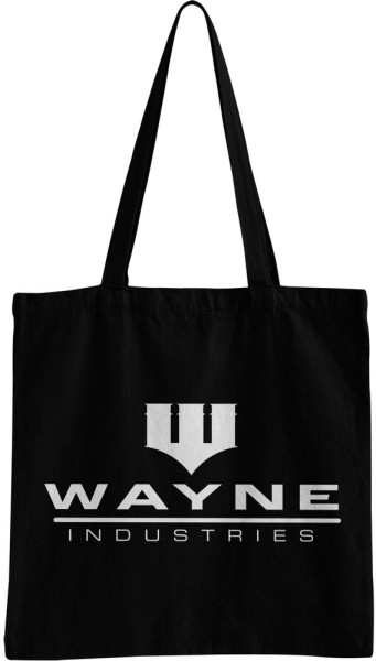 Batman Wayne Industries Logo Tote bag Tragetasche Black