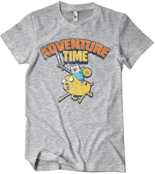 Adventure Time Washed T-Shirt Heathergrey