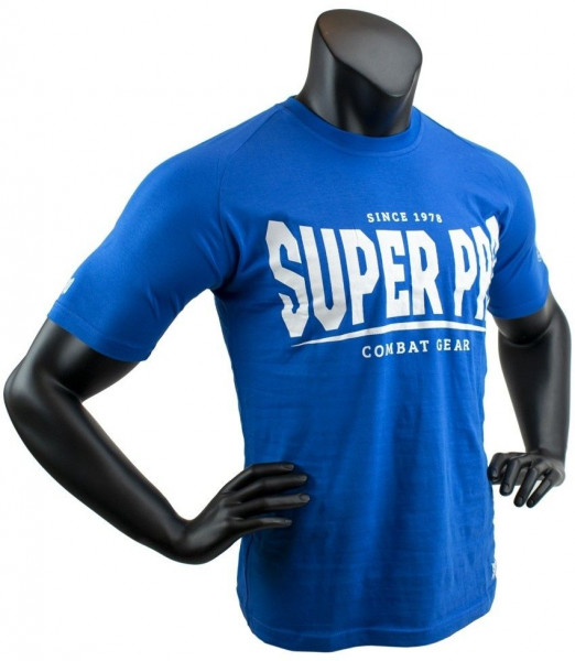 Super Pro T-Shirt S.P. Logo Blau/Weiß