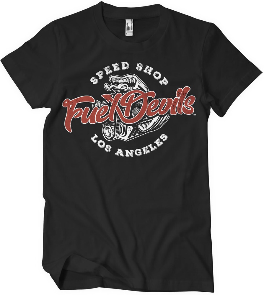 Fuel Devils Speed Shop T-Shirt Schwarz - Herren / Unisex