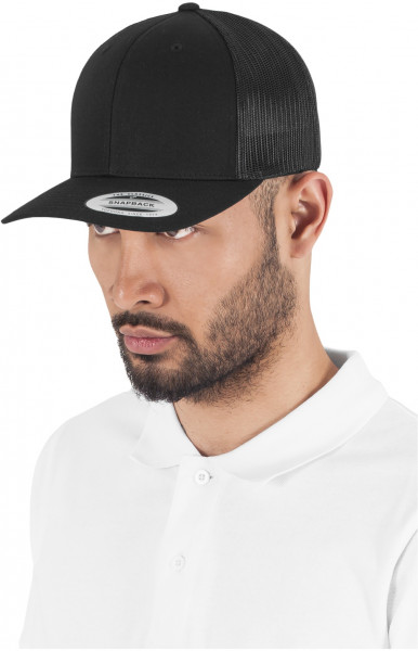 Flexfit Cap Retro Trucker Black