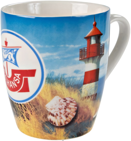 Hansa Rostock Tasse Leuchtturm Fussball