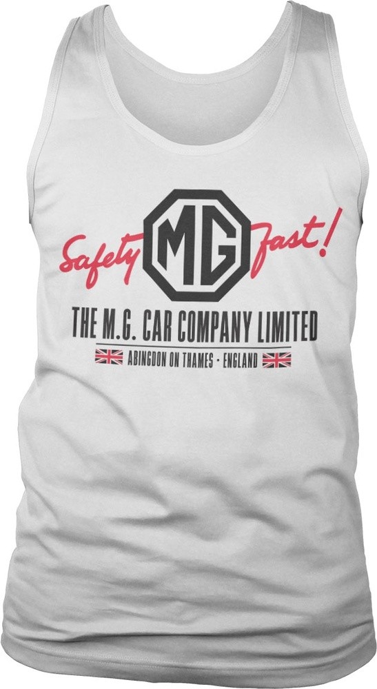The MG Cars Co. England Tank Top Weiß - Herren / Unisex