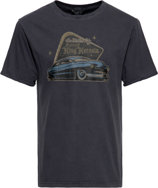 King Kerosin Oilwashed T-Shirt "Detroit Greaser" KKI31009