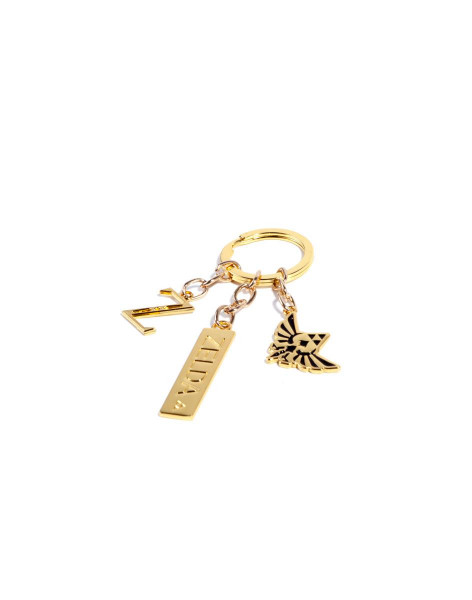 Zelda - Ladies Metal Charm Keychain Gold