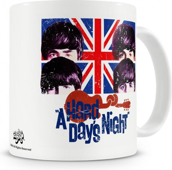 The Beatles A Hard Days Night Coffee Mug Kaffeebecher White
