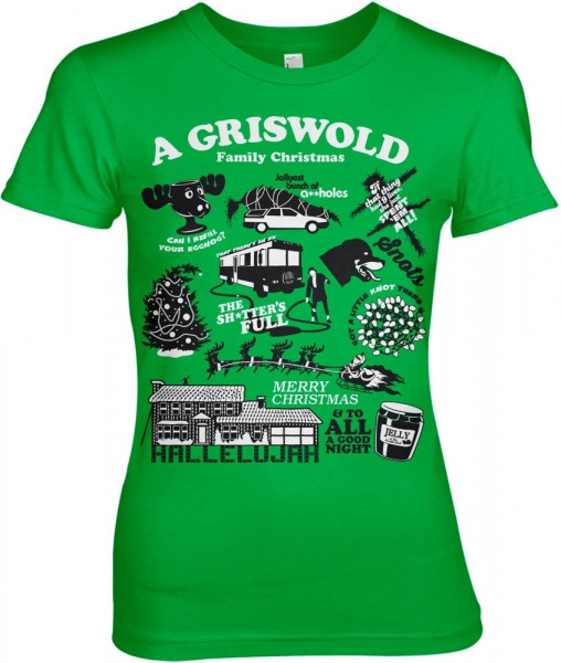 National Lampoon's Christmas Vacation Icons Girly Tee Damen T-Shirt Green