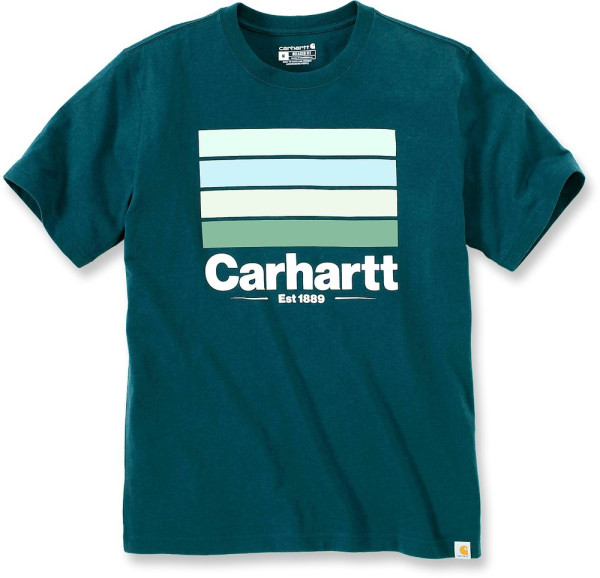 Carhartt Line Graphic S/S T-Shirt Night Blue Heather