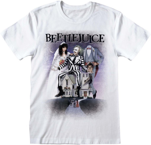 Beetlejuice - Poster White T-Shirt White