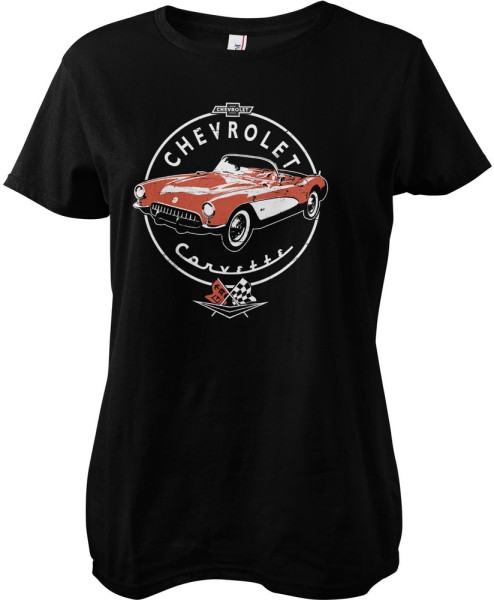Corvette Damen T-Shirt C1 Retro Girly Tee GM-5-CORV011-H80-1