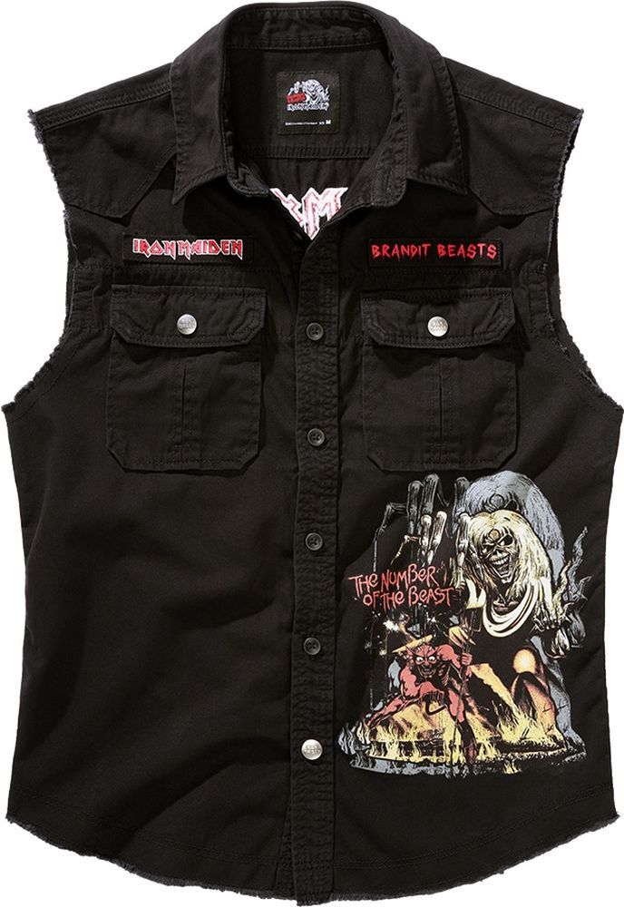 Brandit Shirt Iron Maiden Vintage Shirt Sleeveless Notb 61043 - Herren / Unisex